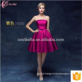 Guangzhou Hot Sale Sexy Light Colored Off-Shoulder Chiffon Plain Dyed vestido de dama de honra